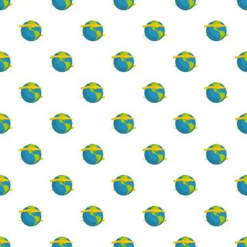 Wind on earth pattern seamless Stock Illustration