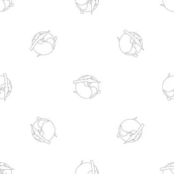 Wind on earth pattern seamless vector Stock Illustration