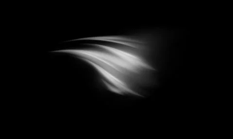 Wind effect, air steam, realistic white air flow wave vector effect, fumes Stockillustratie