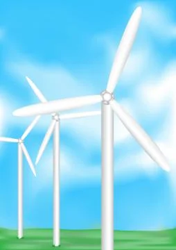 Wind electric Stock Illustration