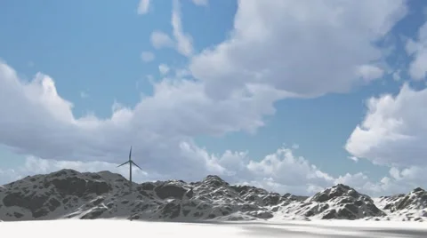 Wind electricity generator Stock Footage 57300939