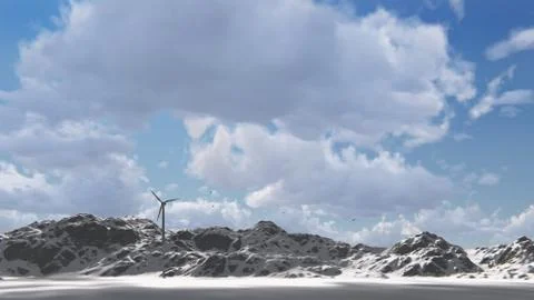 Wind electricity generator Stock Illustration