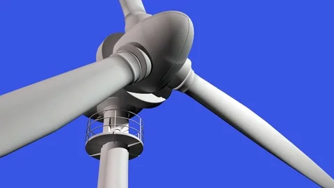 Wind energy and rotating propeller animation 動画素材 74871069