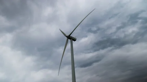 Wind energy and wind turbine Stock Footage 154059341