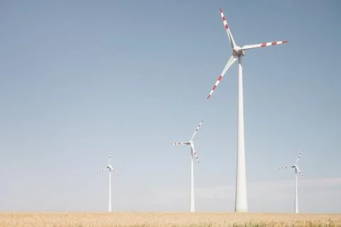 Wind energy background Stock Photos
