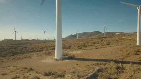 Wind energy clean energy technology Alternative energy sources 스톡 동영상 80859409