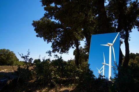 Wind energy concept Stock Photos