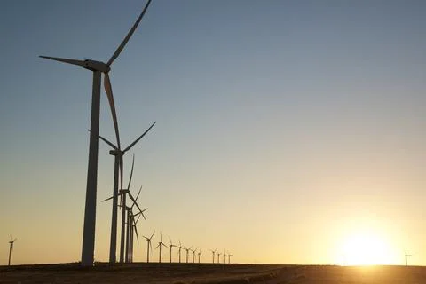 Wind energy concept Stock Photos