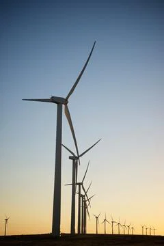 Wind energy concept 스톡 사진