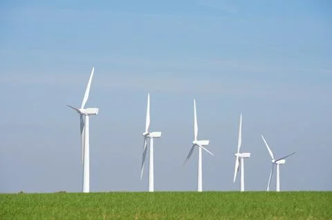 Wind energy concept Stock Photos