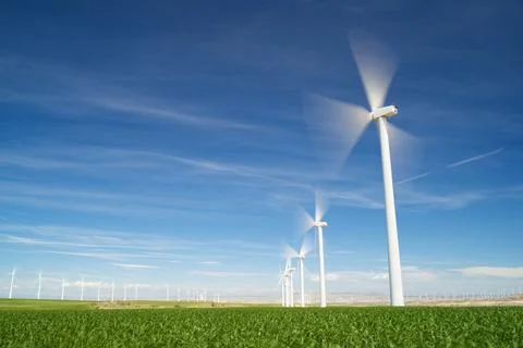 Wind energy concept Stock Photos