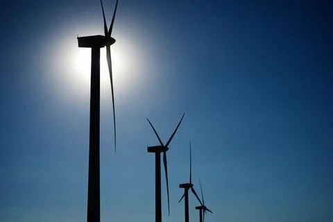 Wind energy concept Stock Photos