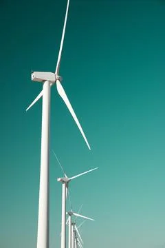 Wind energy concept Stock Photos