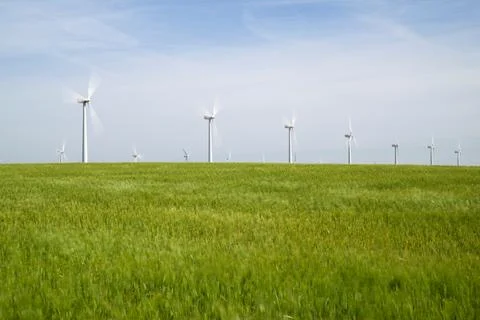 Wind energy concept Stock Photos