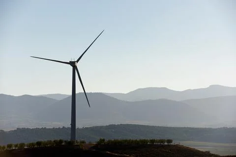 Wind energy concept Stock Photos