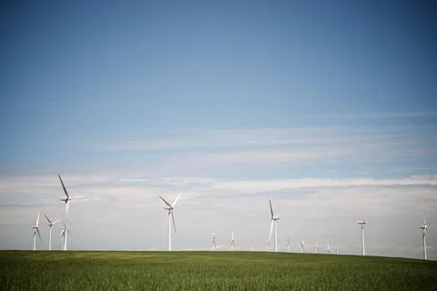 Wind energy concept Stock Photos