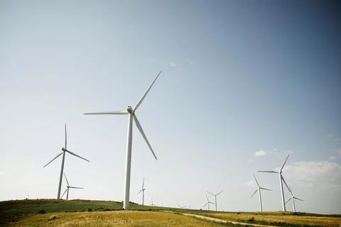 Wind energy concept Stock Photos