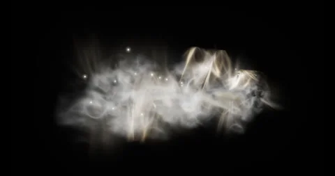 Wind energy dash effect on black background Stock Footage 319394471