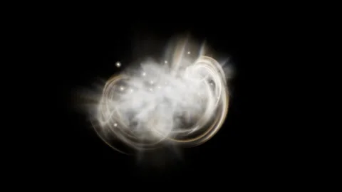 Wind energy dash effect on black background Stock Footage 319777461