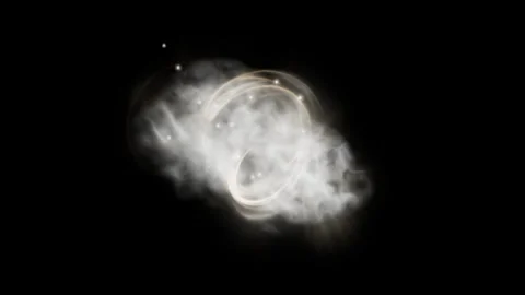 Wind energy dash effect on black background Stock Footage 319777462