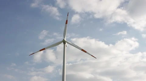 Wind energy on a field Stock Footage 39995600