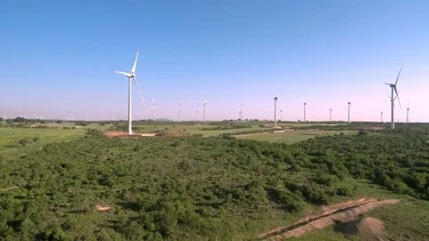 Wind energy in the forest Stock-Footage 146657655