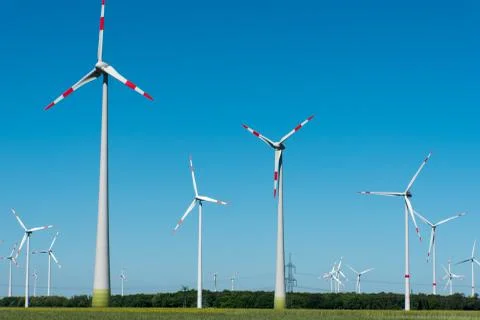 Wind energy generation in Germany Stock Photos