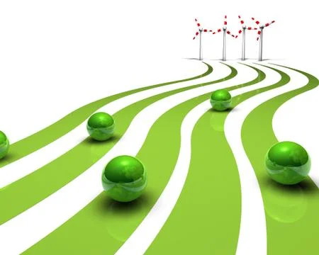 Wind energy Stock Illustration