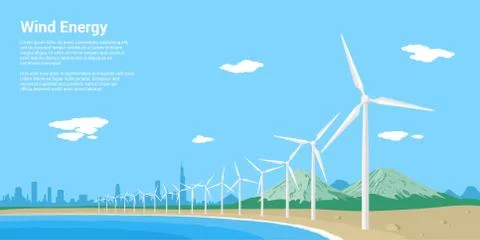 Wind energy Stock Illustration