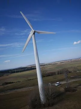 Wind energy mill Stock Photos