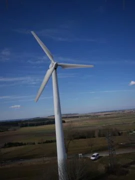 Wind energy mill Stock Photos