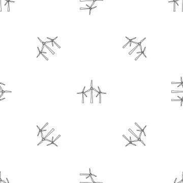 Wind energy pattern seamless Stock Illustration