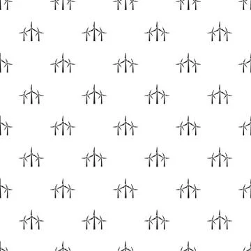 Wind energy pattern seamless vector Stock Illustration