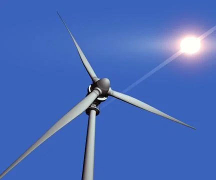 Wind Energy propeller Stock Illustration