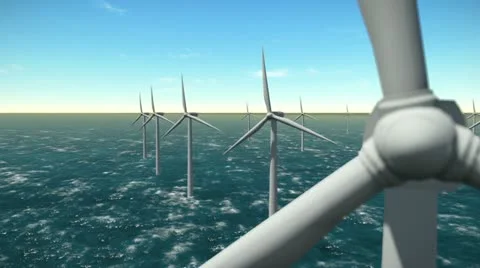 Wind energy tower closeup Stock Footage 12235972