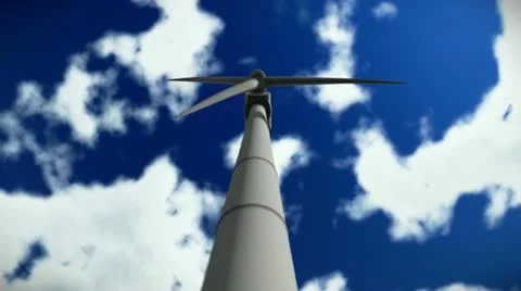 Wind energy tower Stock Footage 12235916