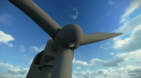 Wind energy tower Stock Footage 20442342