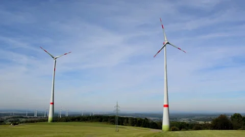 Wind Energy Turbine Stock Footage 30936286