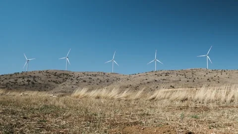 Wind Energy Turbines Stock Footage 288094469