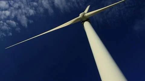 Wind energy / wind power / wind turbine Stock Footage 11900975