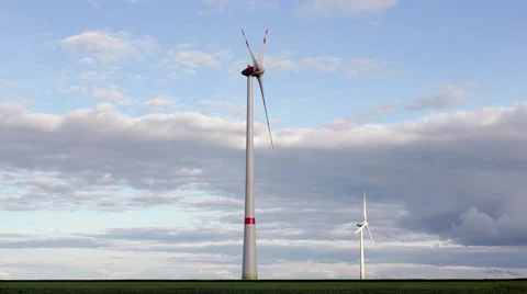 Wind Energy / Wind Power / Wind Turbine Stock Footage 64576782