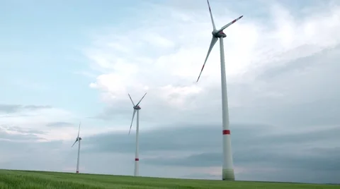 Wind Energy - Wind Power - Wind Turbine Stock Footage 64576917
