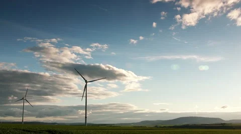 Wind Energy / Wind Power / Wind Turbine Stock Footage 64577062