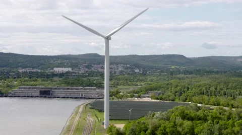 Wind Energy / Wind Power / Wind Turbine Stock Footage 64577103