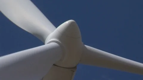 Wind Energy /Wind Power /Wind Turbine close up Stock Footage 81004108