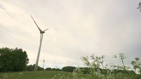 Wind energy ,wind power , wind turbine Stock Footage 85326559