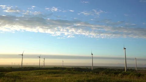 Wind energy ,wind power , wind turbine Video stock 85329571