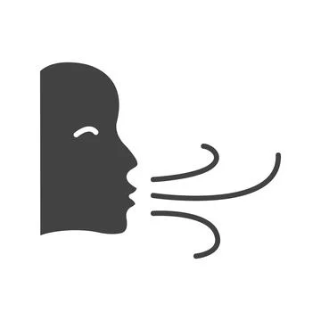 Wind Face icon vector image. Stock Illustration