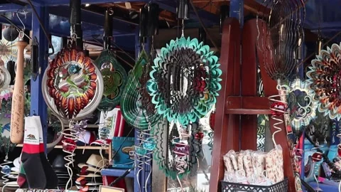 WInd Fans decoration Stock Footage 201689858