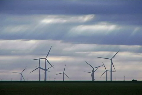 Wind farm 01 Stock Footage 496569